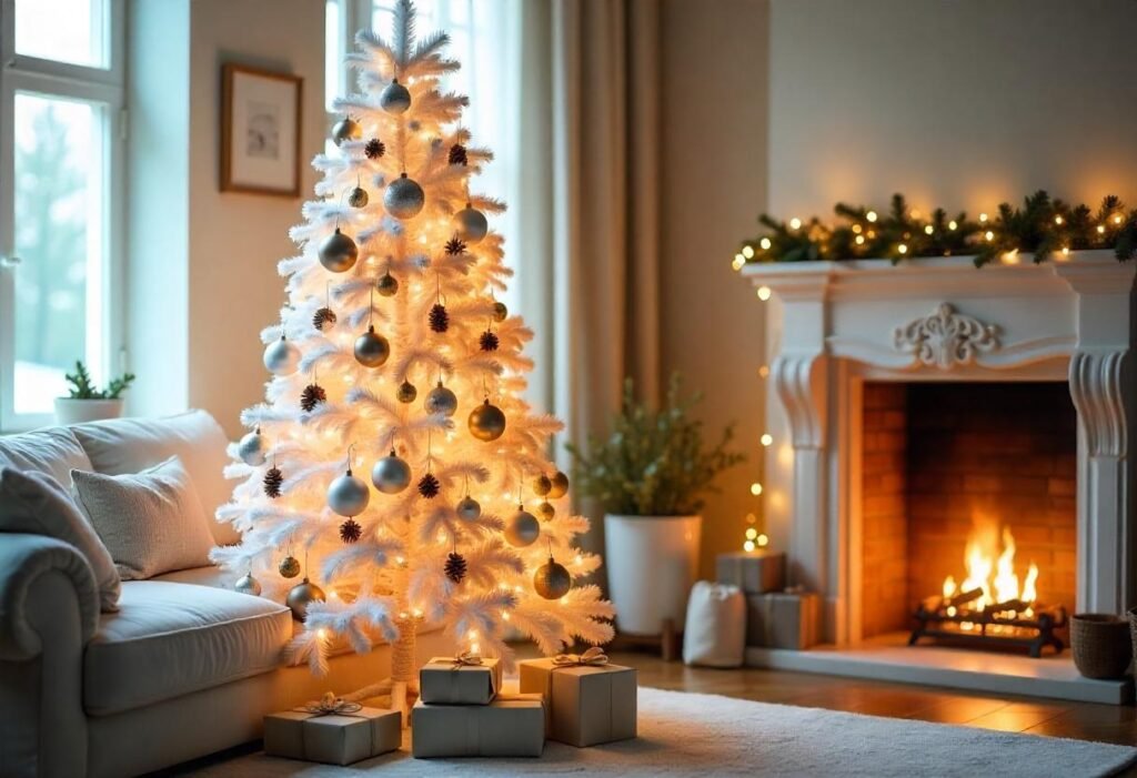 white christmas tree idea