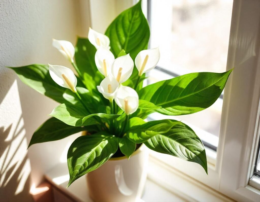 The Peace Lily indoor plant