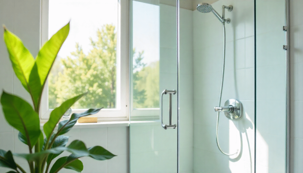 Glass bathroom Door