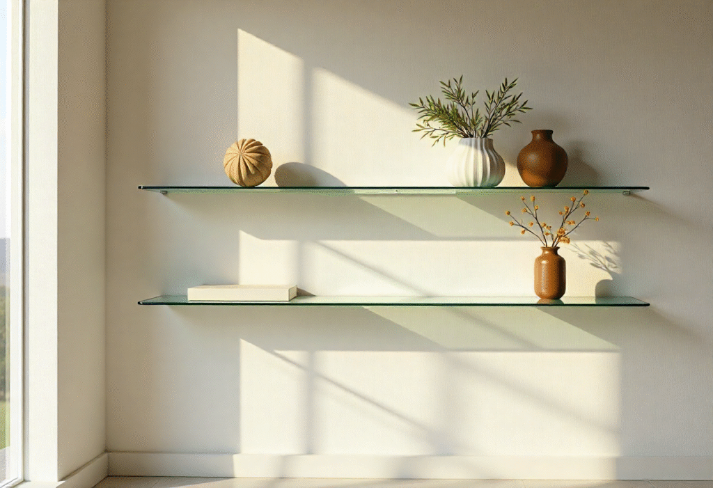 Glass Wall Shelves